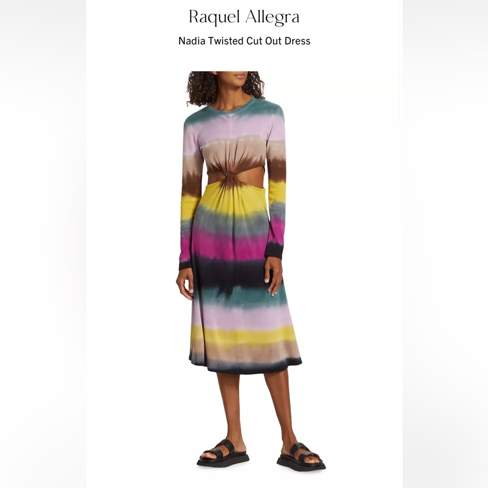 Raquel Allegra Nadia Twisted Cut Out Dress
